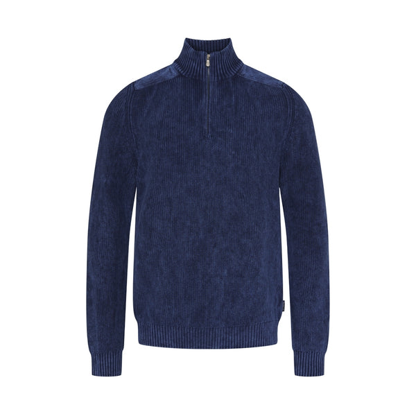 Sea Ranch Archie Half Zip Knit Blue