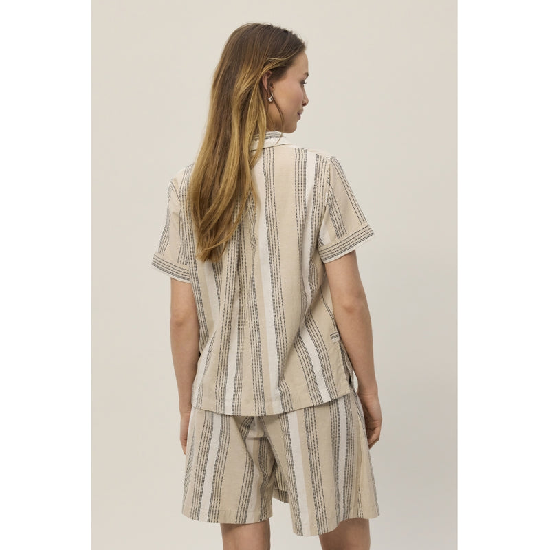 Redgreen Women Asa Shirt Dresses / Shirts 122 Light Sand Stripe