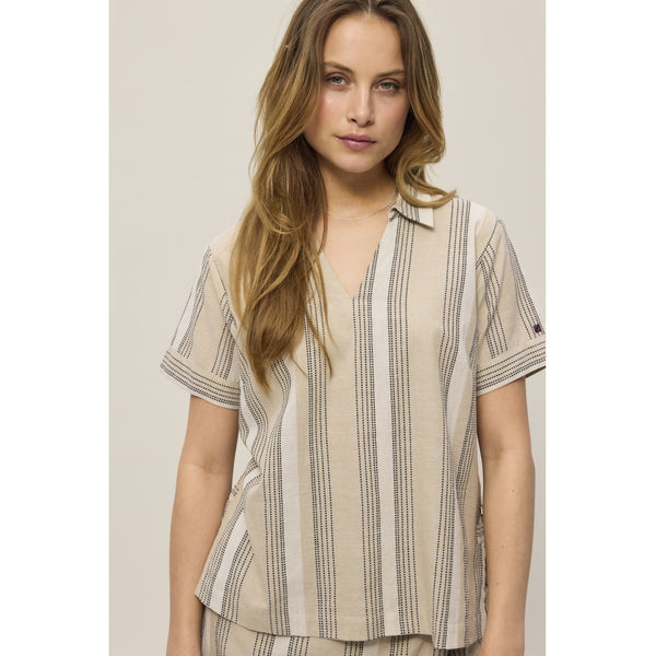 Redgreen Women Asa Shirt Dresses / Shirts 122 Light Sand Stripe