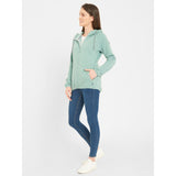 Sea Ranch Bea Fleece Zip Jacket Fleece Blue Surf