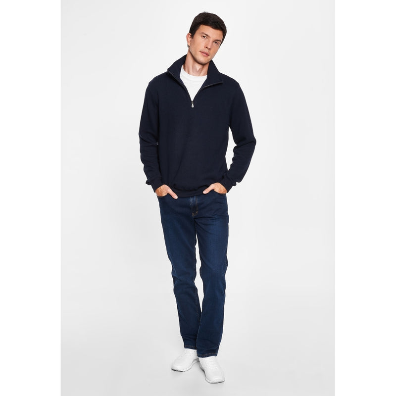 Sea Ranch Cromwell Long Sleeve Half Zip Sweater Sweats Navy