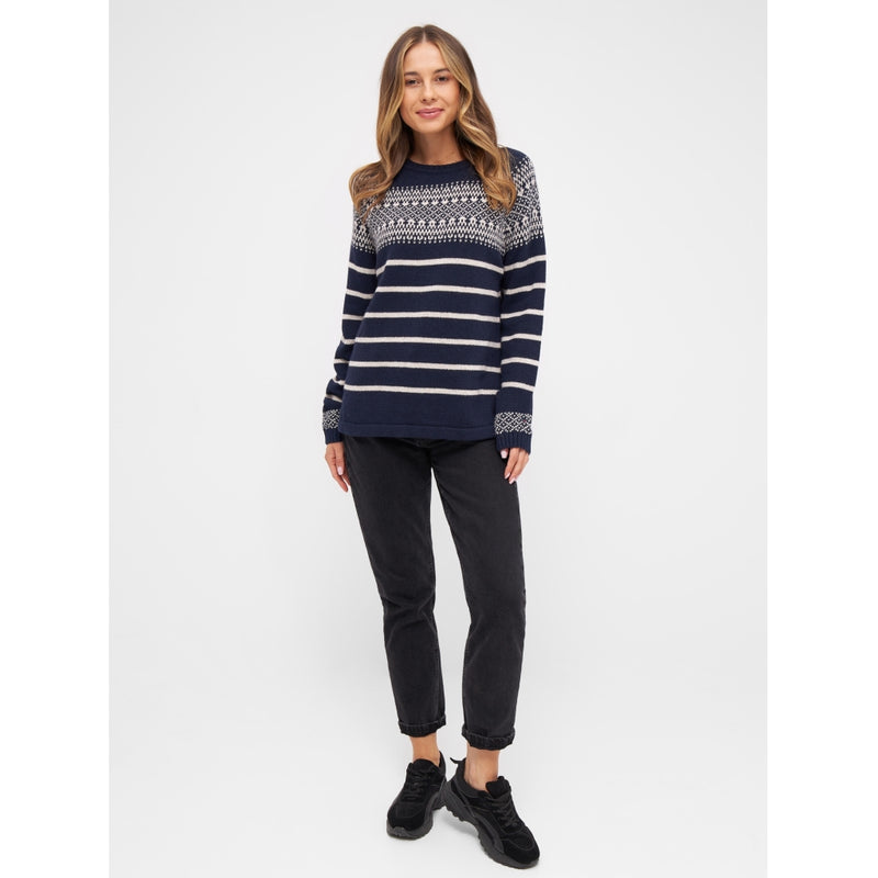 Redgreen Women Jeta Crew Neck Knit Knit 468 Navy