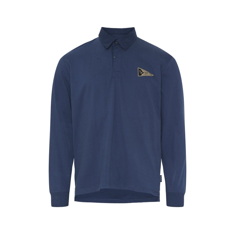 Sea Ranch Klaes Rugby Long Sleeve Tee Blue