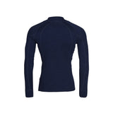 Sea Ranch Mens Merino Wool Zip Neck Underwear Navy