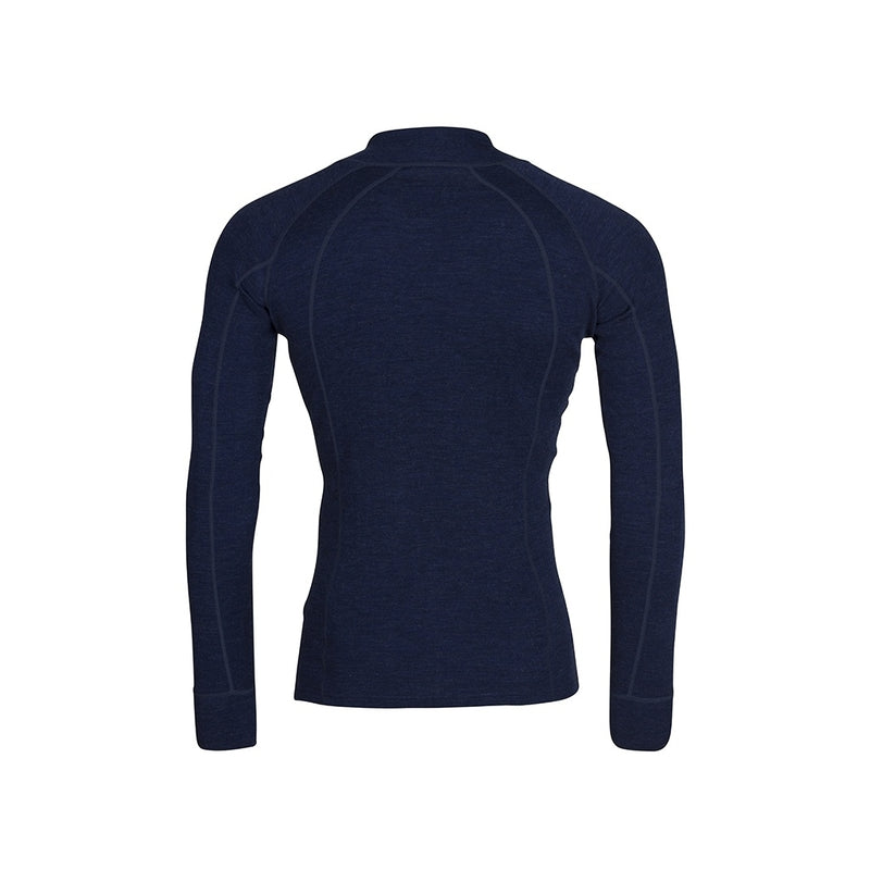 Sea Ranch Mens Merino Wool Zip Neck Underwear Navy