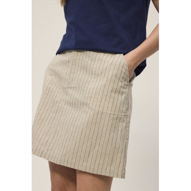 Redgreen Women Nan Skirt Skirts 122 Light Sand Stripe