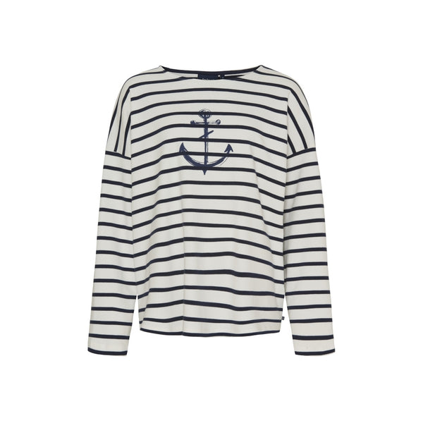 Sea Ranch Nessie Long Sleeve Tee Pearl/SR Navy