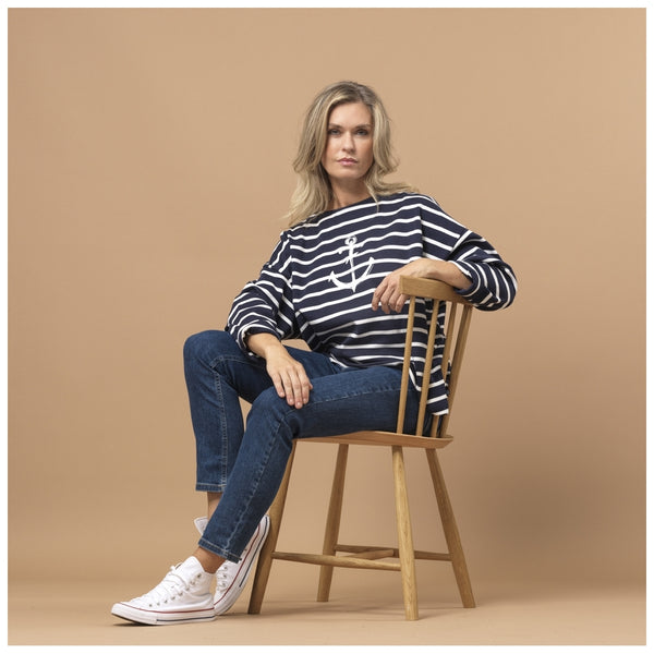 Sea Ranch Nessie Long Sleeve Tee SR Navy/Pearl