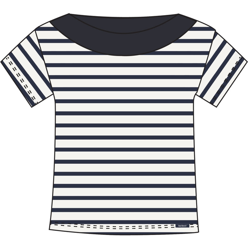 Sea Ranch Patrizia Short Sleeve Tee Short Sleeve Tee Pearl/Dark Navy