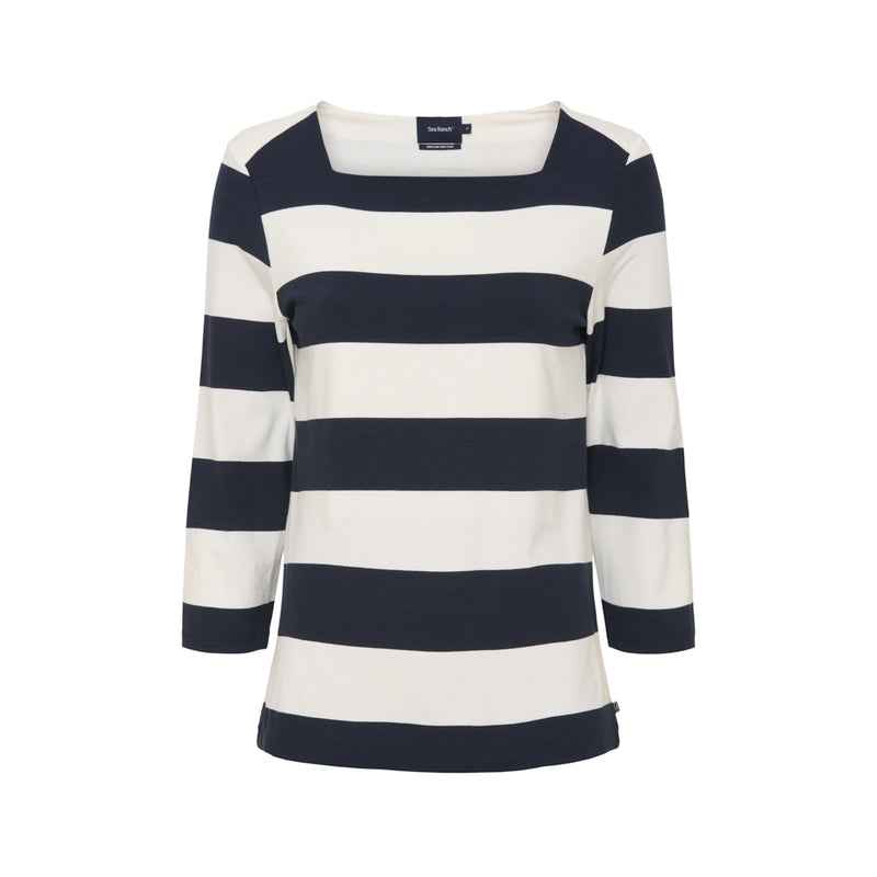 Sea Ranch Piper Long Sleeve Tee Dark Navy/Pearl