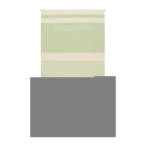 Redgreen Women Regitze Towel Towels 170 Green Pastel Stripe