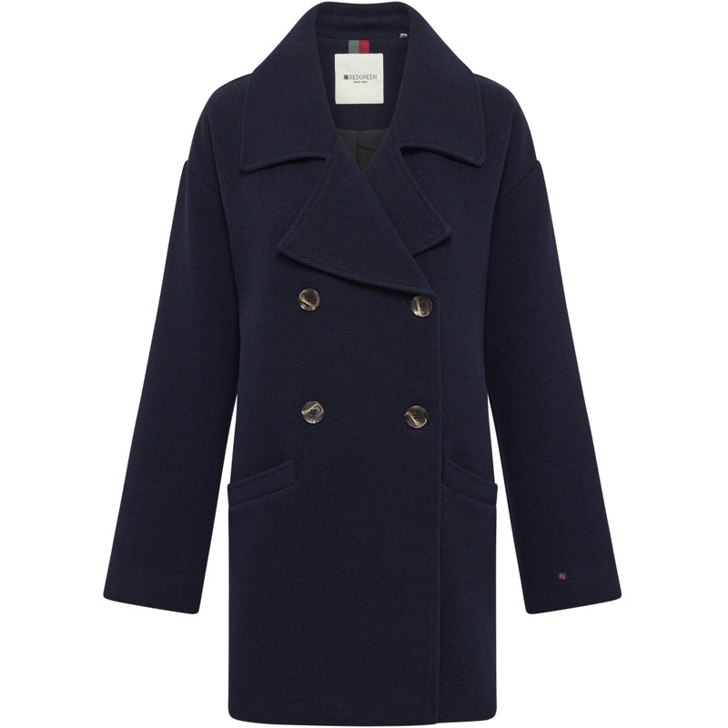 Redgreen Women Senta Coat Jackets and Coats 069 Dark Navy