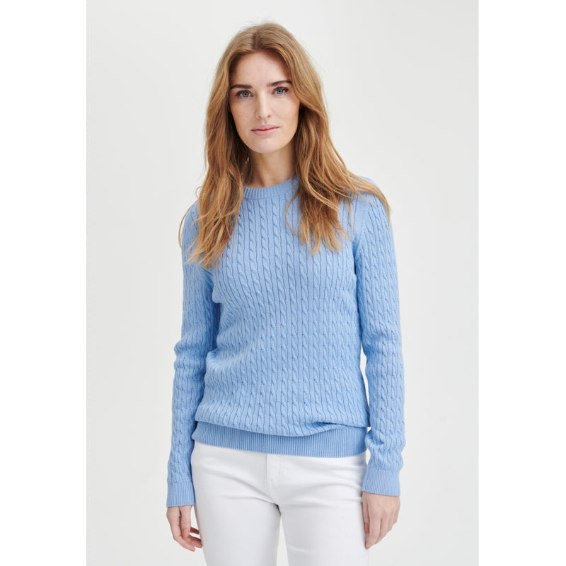 Redgreen Women Simone Cable Knit Knit 062 Light Blue