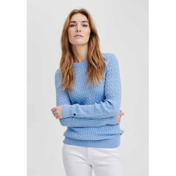 Redgreen Women Simone Cable Knit Knit 062 Light Blue