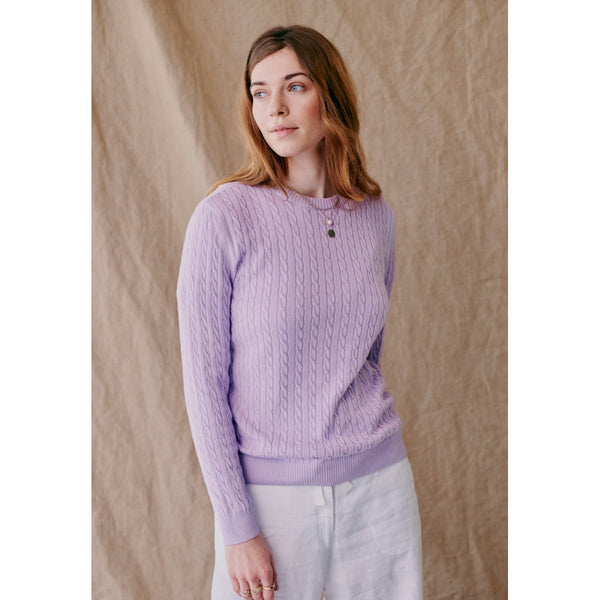 Redgreen Women Simone Cable Knit Knit 082 Lavendel