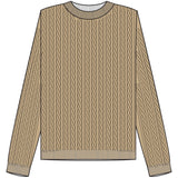 Redgreen Women Susan Cable strik Knit Sand Melange