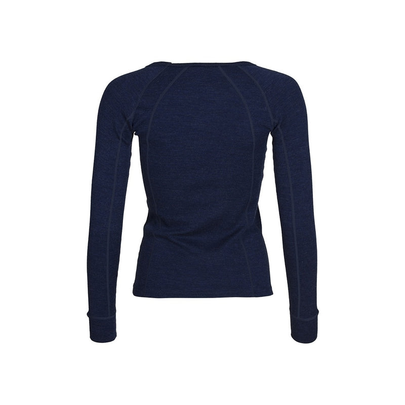 Sea Ranch Womens Merino Wool Crew Neck Underwear Navy